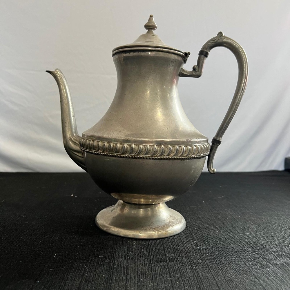 Antique Silver on Copper Lion silver plated Teapot